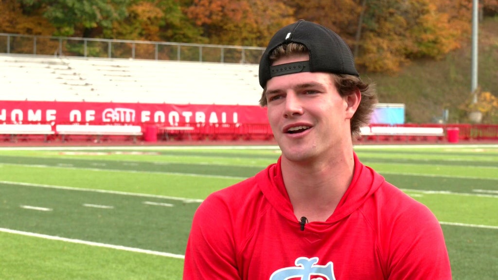 St. John's wide receiver Riley Schwellenbach finding success on the gridiron and baseball field — WCCO / CBS Minnesota, Brooklyn Park Schools news
