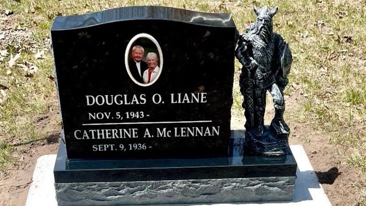 Minnesota couple seeking stolen Viking statue taken from Garrison Cemetery headstone — KSTP 5