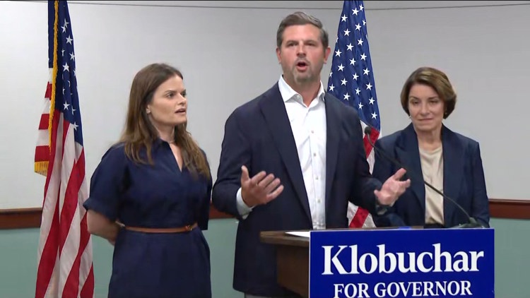 Parents of Harper Moyski backing Amy Klobuchar for governor — KARE 11 Local, Brooklyn Park Community news