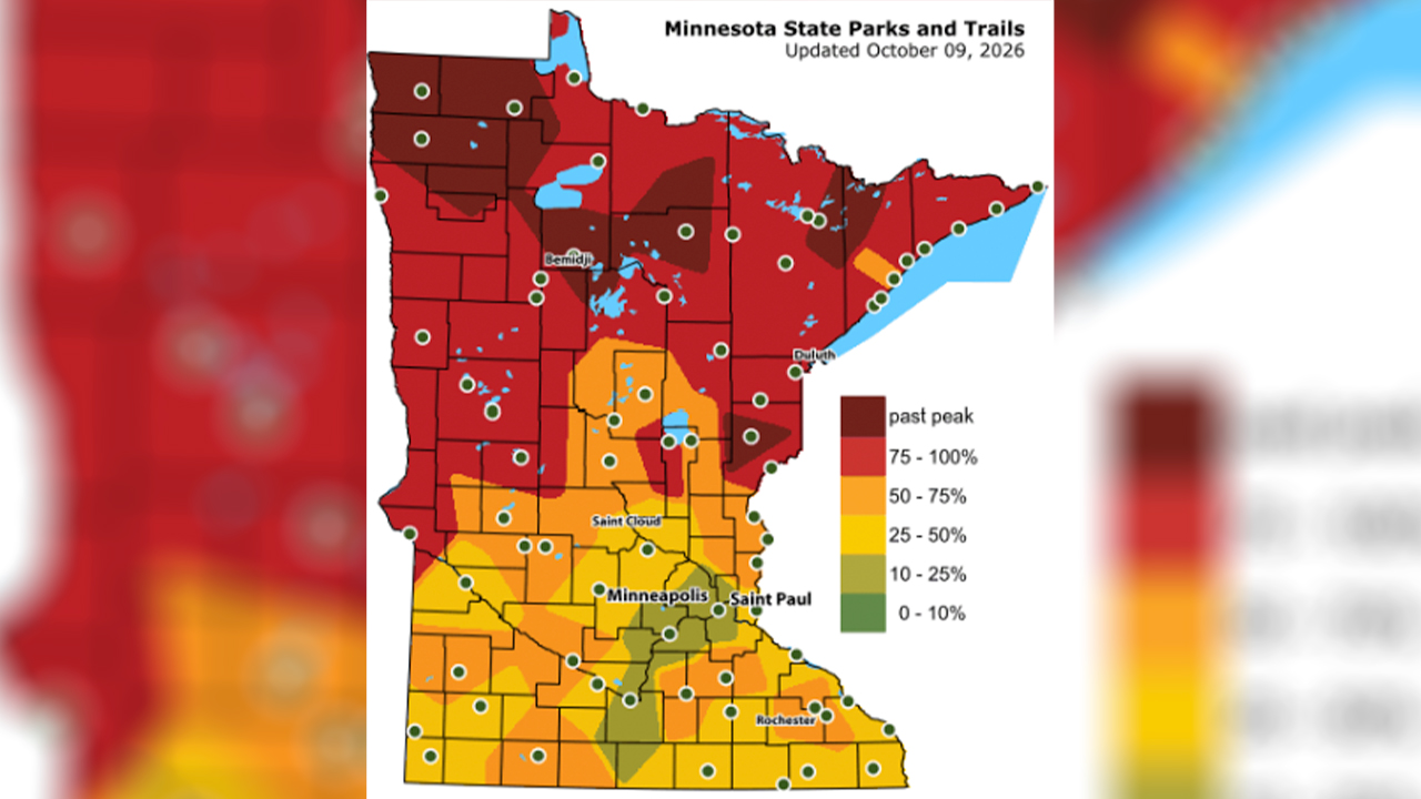 Map: Fall colors peaking across northern Minnesota — FOX 9, Brooklyn Park Community news
