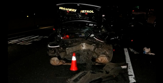Dashcam: Tesla driver claims he was asleep on self-driving before hitting CHP cruiser, injuring 2 — FOX 9, Brooklyn Park Community news