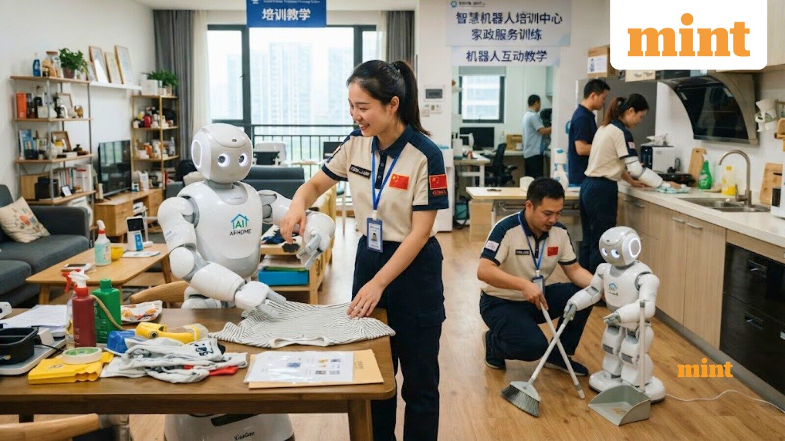 Workers in China are teaching robots everyday chores, earning ₹57,000 monthly by folding clothes, sweeping floors, more — Mint India, Brooklyn Park Technology news